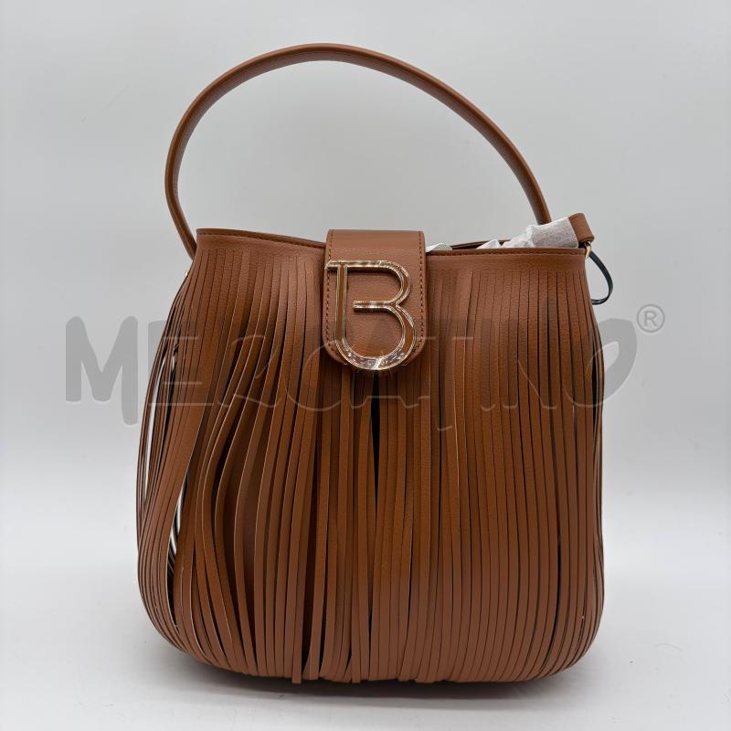 BORSA DONNA TOSCA BLU SECCHIELLO BEIGE LISTINI | Mercatino dell'Usato Corbetta 1