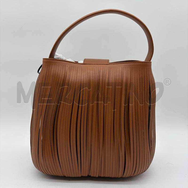 BORSA DONNA TOSCA BLU SECCHIELLO BEIGE LISTINI | Mercatino dell'Usato Corbetta 2