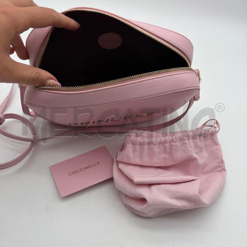 BORSA DONNA TRACOLLA COCCINELLE PRINCESS ROSA SAPONETTA | Mercatino dell'Usato Corbetta 4