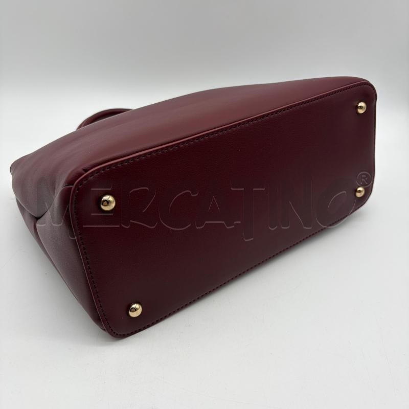 BORSA DONNA VALENTINO BORGOGNA SINT SCRITTA LOGO MEZZALUNA | Mercatino dell'Usato Corbetta 4