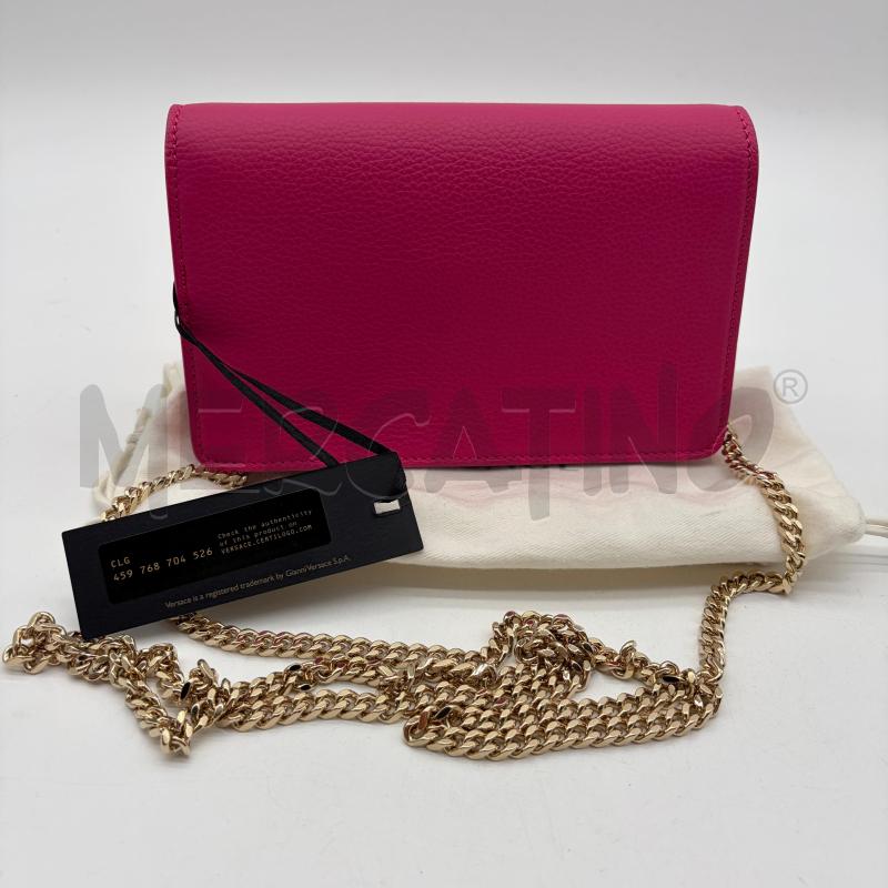 BORSA DONNA VERSACE PALAZZO FUCSIA CATENA DORATA | Mercatino dell'Usato Corbetta 2