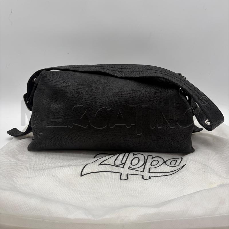BORSA DONNA ZIPPO NERO PELLE MART ZIP  | Mercatino dell'Usato Corbetta 2