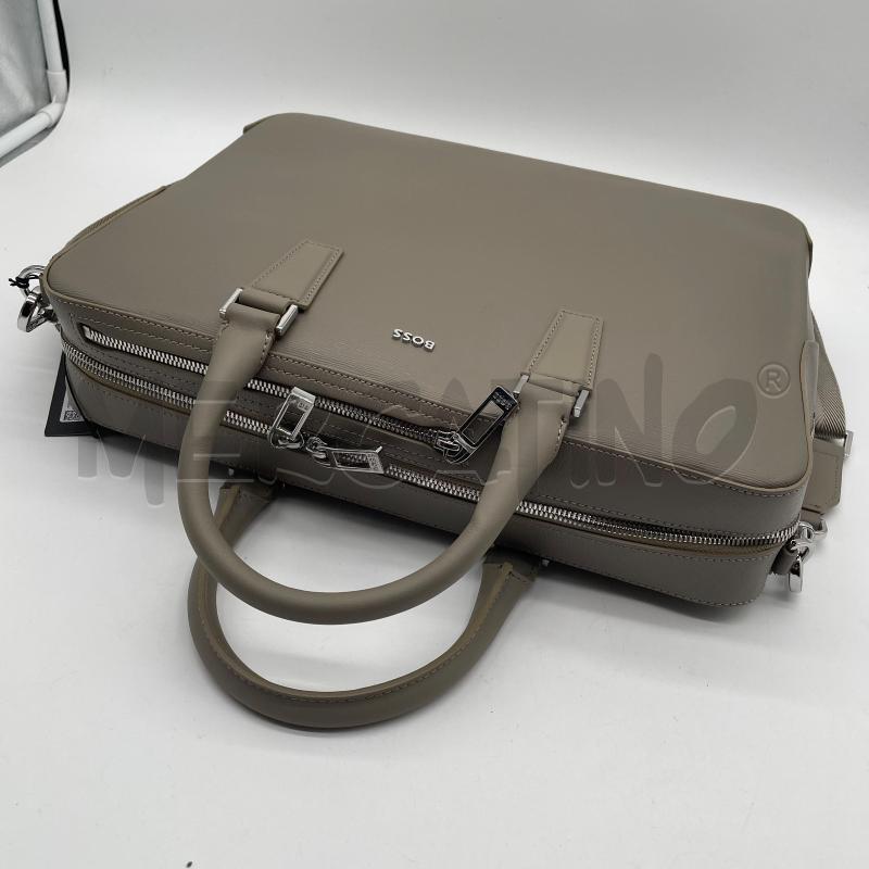 BORSA PELLE BOSS PORTADOCUMENTI PELLE TORTORA  | Mercatino dell'Usato Corbetta 3