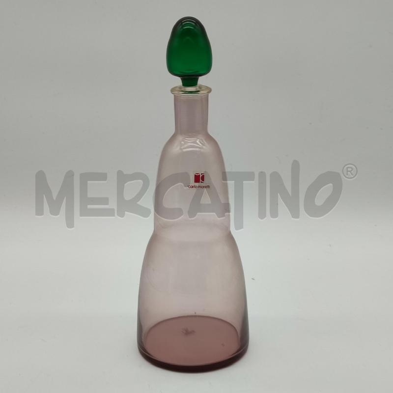BOTTIGLIA VETRI MURANO CARLO MORETTI | Mercatino dell'Usato Corbetta 1