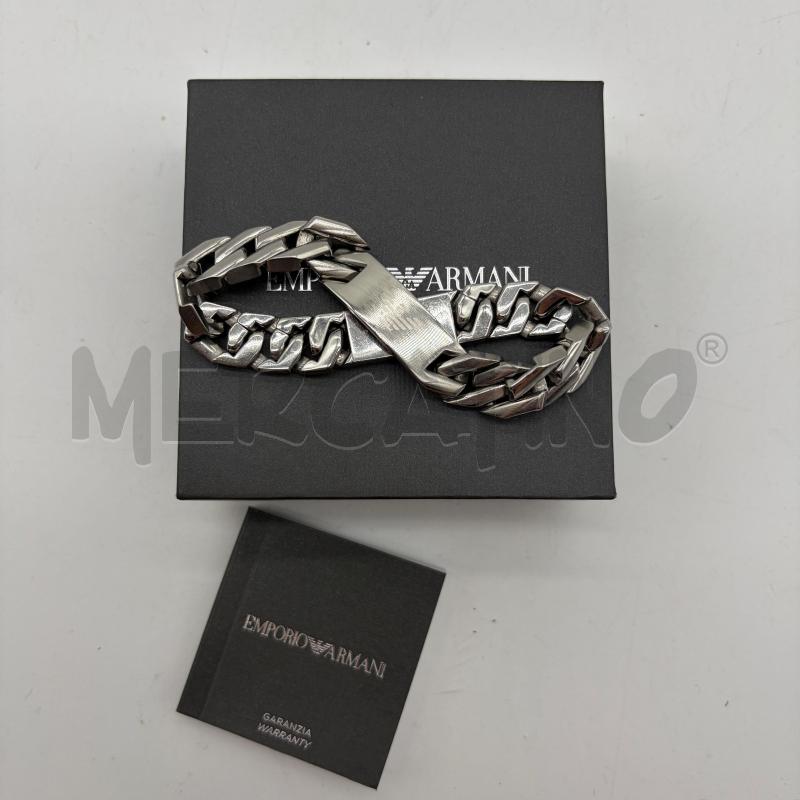 BRACCIALE EMPORIO ARMANI ACC CATENA OBL LOGO | Mercatino dell'Usato Corbetta 1