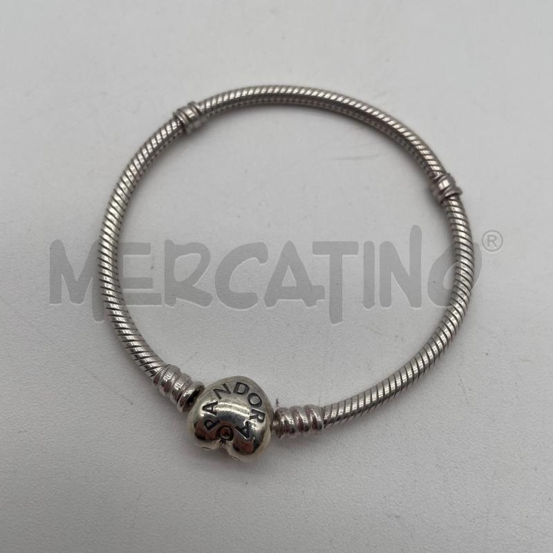 BRACCIALE PANDORA MOMENTS ARGENTTO CUORE 17 CM  | Mercatino dell'Usato Corbetta 2