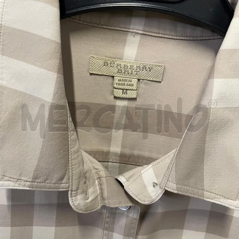 CAMICIA DONNA BURBERRY M/M ECRU TARTAN | Mercatino dell'Usato Corbetta 2