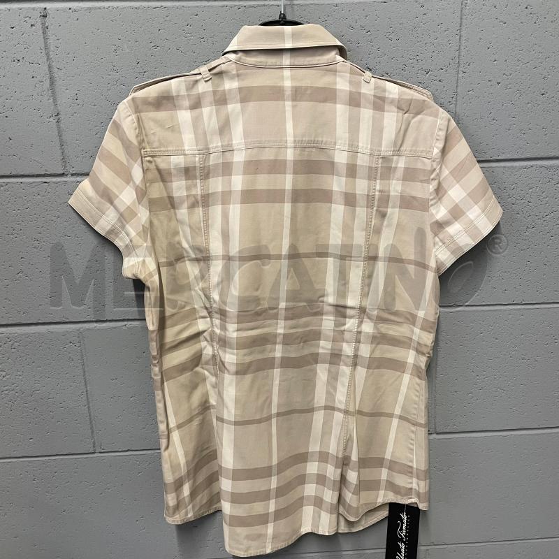 CAMICIA DONNA BURBERRY M/M ECRU TARTAN | Mercatino dell'Usato Corbetta 3