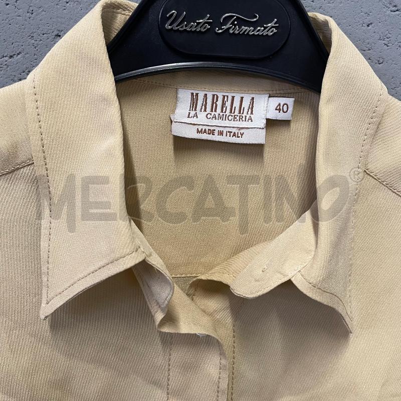 CAMICIA DONNA MARELLA CREMA SETA BOTT  | Mercatino dell'Usato Corbetta 2