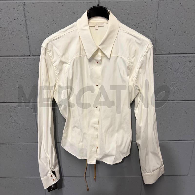 CAMICIA DONNA ROBERTO CAVALLI BIANCO BOTTONI GOCCIA INTRECCIO RETRO | Mercatino dell'Usato Corbetta 1