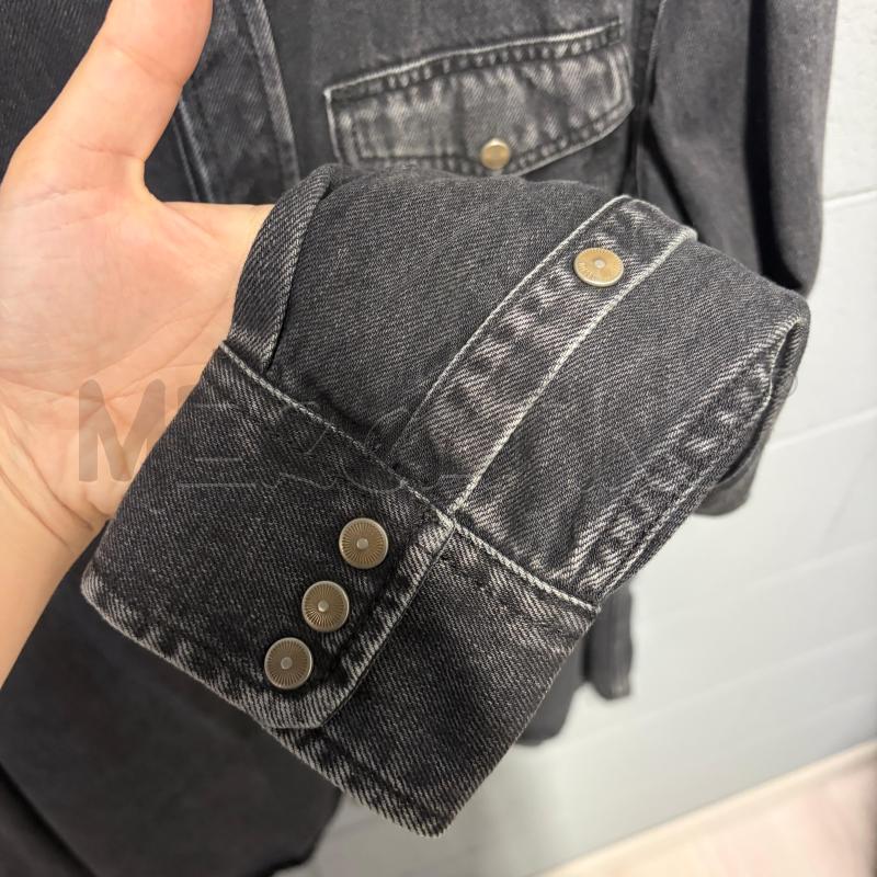 CAMICIA UOMO DIESEL JEANS NERO DELAVE STELLINE COLLETTO | Mercatino dell'Usato Corbetta 3