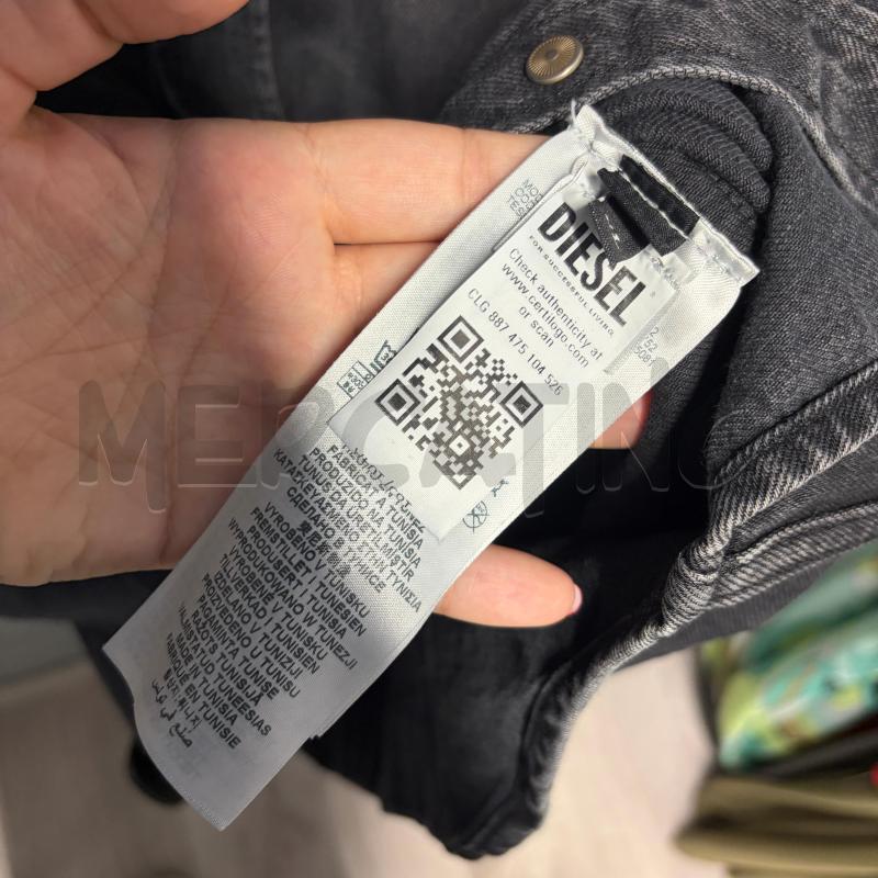 CAMICIA UOMO DIESEL JEANS NERO DELAVE STELLINE COLLETTO | Mercatino dell'Usato Corbetta 5
