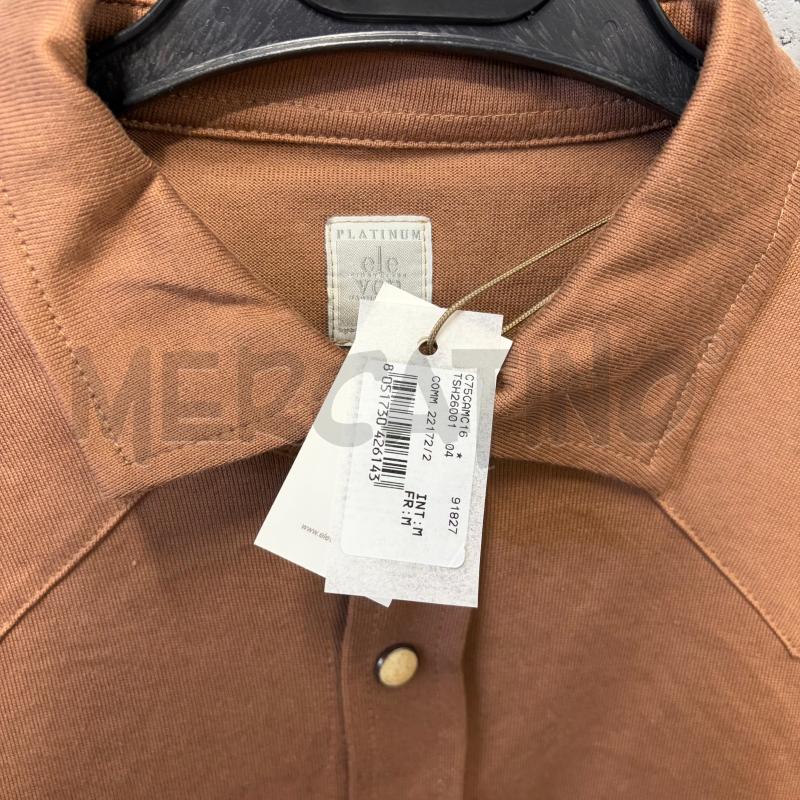 CAMICIA UOMO ELEVENTY TASCHINE MARRONE | Mercatino dell'Usato Corbetta 3