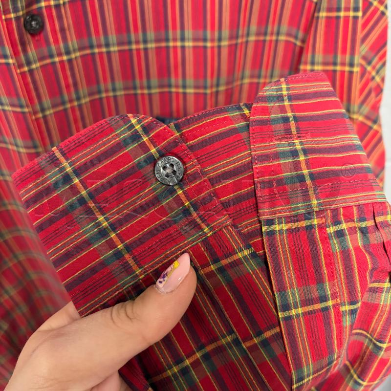 CAMICIA UOMO RALPH LAUREN CHAPS TARTAN ROSSO RETE VERDE | Mercatino dell'Usato Corbetta 3