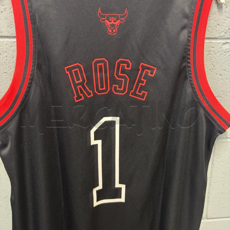 CANOTTA UOMO ADIDAS CHICAGO BULLS ROSE NERO PROFILI ROSSO | Mercatino dell'Usato Corbetta 5