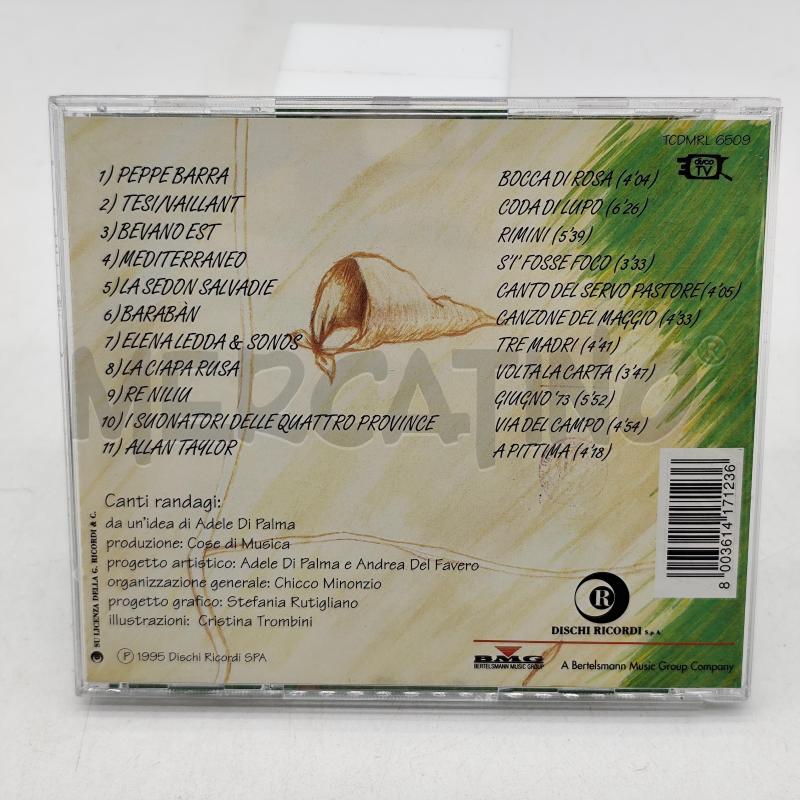 CANTI RANDAGI CANZONI DI FABRIZIO DE ANDRE' CD MUSICALE | Mercatino dell'Usato Corbetta 2
