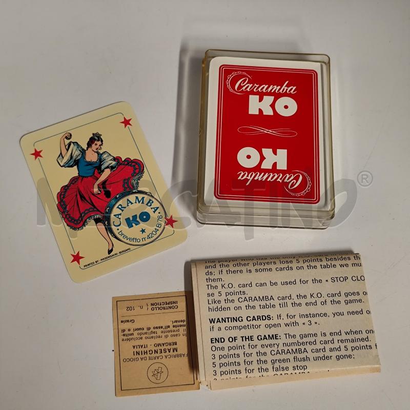 CARTE DA GIOCO CARAMBA KO MASENGHINI | Mercatino dell'Usato Corbetta 1