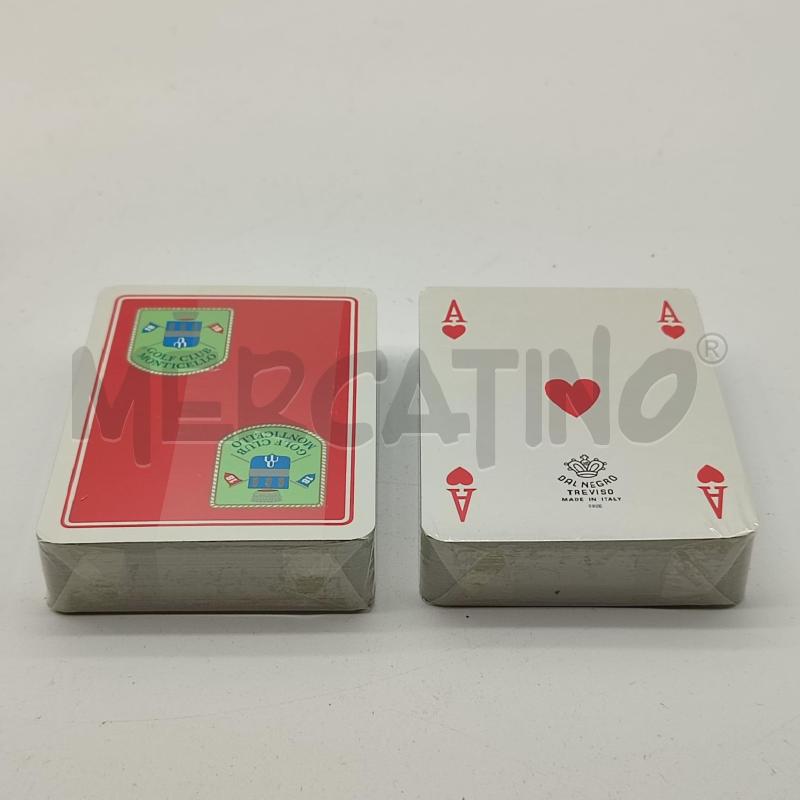 CARTE DA GIOCO DAL NEGRO GOLF CLUB MONTICELLO | Mercatino dell'Usato Corbetta 2