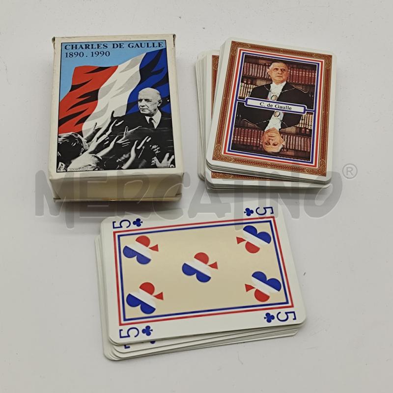CARTE DA GIOCO GRIMAUD CHARLES DE GAULLE 1890 1990 | Mercatino dell'Usato Corbetta 1