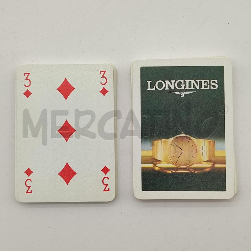 CARTE DA GIOCO LONGINES PLASTIC CARDS | Mercatino dell'Usato Corbetta 3