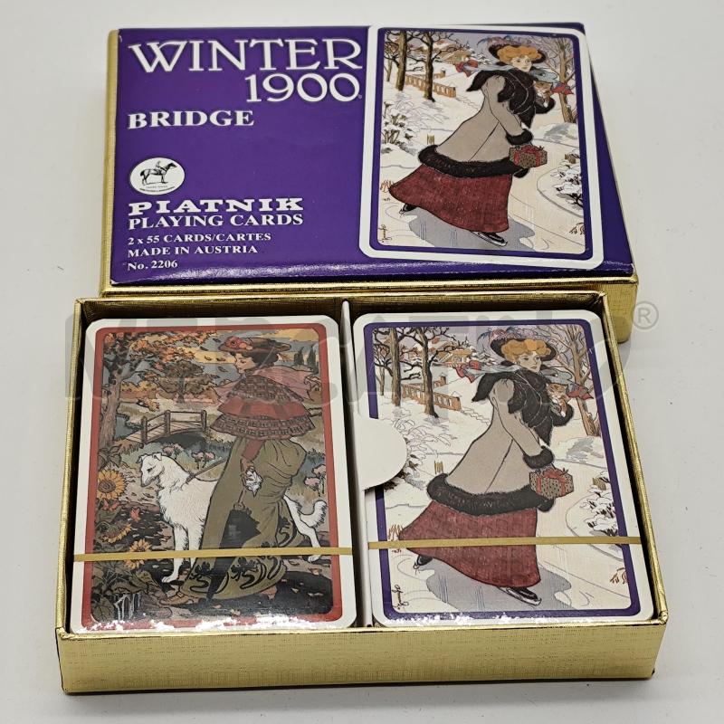 CARTE DA GIOCO PIATINK WINTER 1900 BRIDGE | Mercatino dell'Usato Corbetta 1