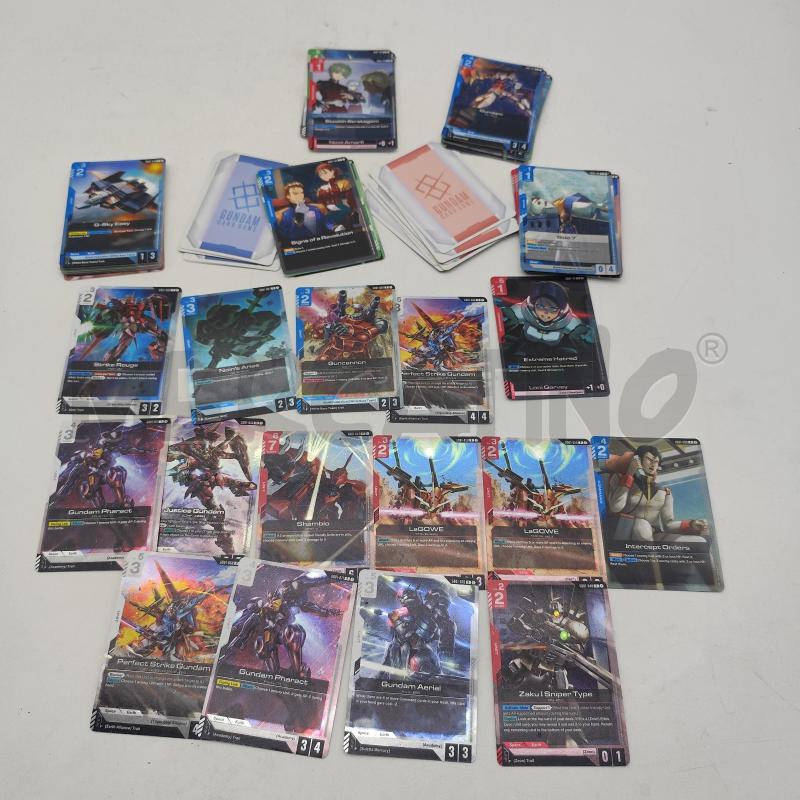 CARTE GUNDAM TGC LOTTO MISTO 65PZ | Mercatino dell'Usato Corbetta 1