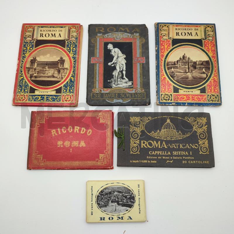 CARTOLINE FOTOGRAFIE RICORDO DI ROMA  6 ALBUM | Mercatino dell'Usato Corbetta 1