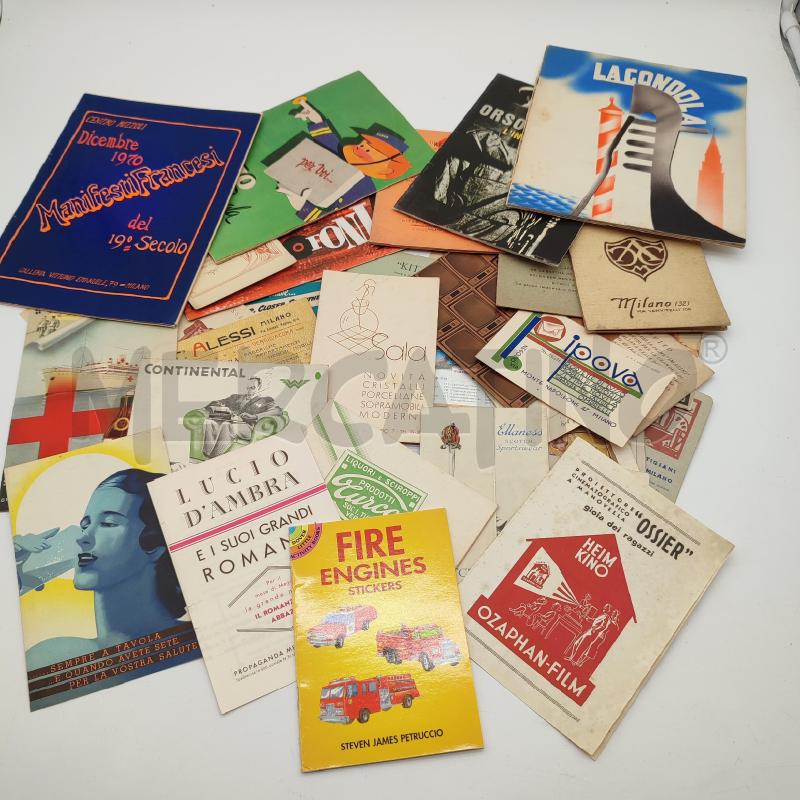 CARTOLINE LIBRETTI DEPLIANT PUBBLICITARI D'EPOCA LOTTO | Mercatino dell'Usato Corbetta 1