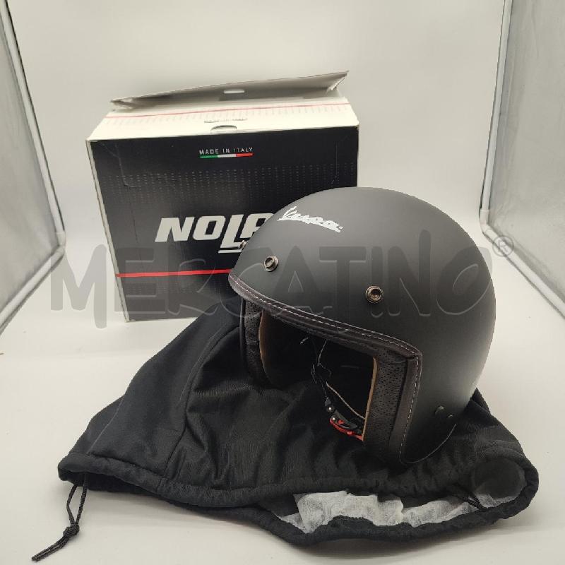 CASCO MOTO NOLAN VESPA NERO PELLE | Mercatino dell'Usato Corbetta 1