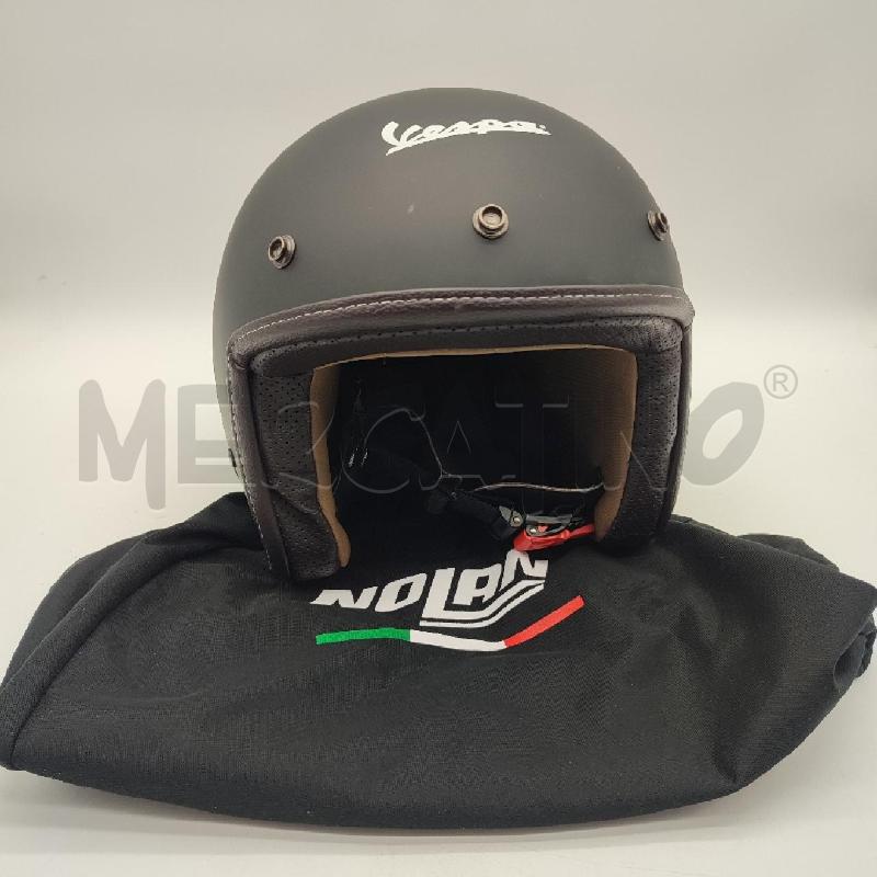 CASCO MOTO NOLAN VESPA NERO PELLE | Mercatino dell'Usato Corbetta 2