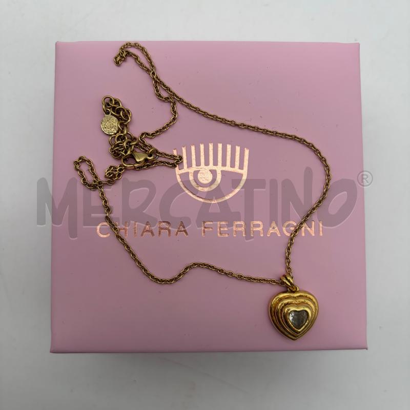 COLLANA CHIARA FERRAGNI CUORE STRASS CENTRO | Mercatino dell'Usato Corbetta 1