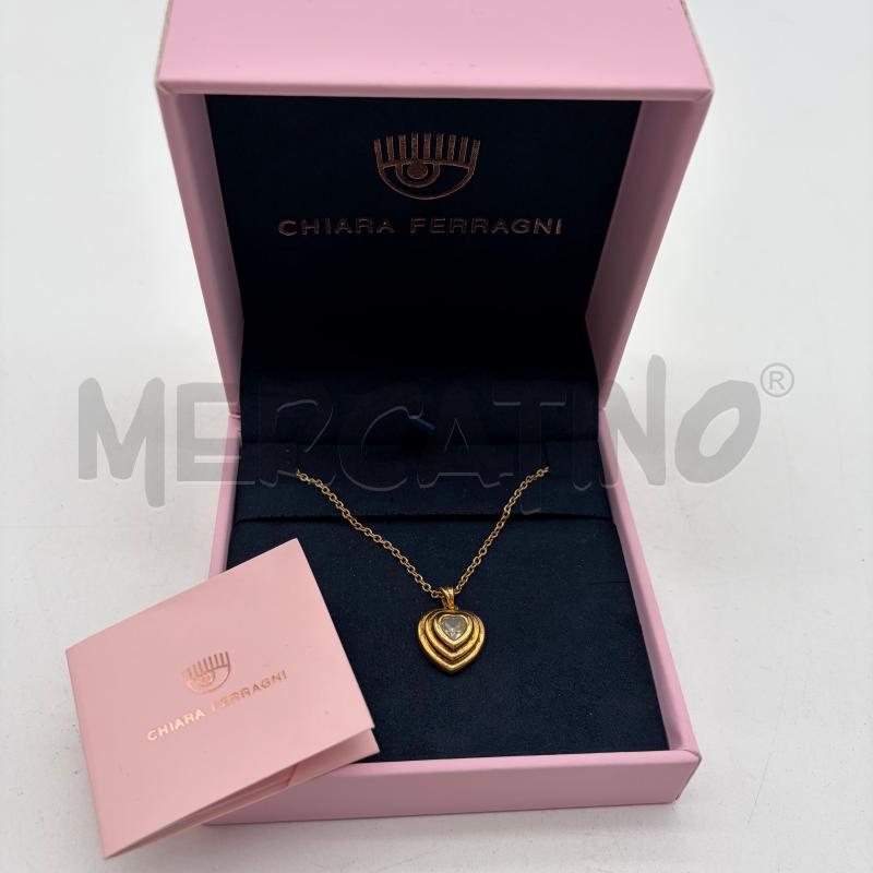 COLLANA CHIARA FERRAGNI CUORE STRASS CENTRO | Mercatino dell'Usato Corbetta 4