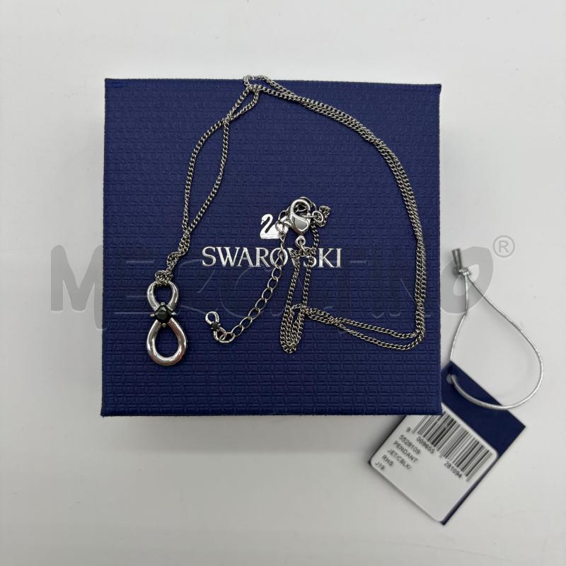 COLLANA SWAROVSKI INFINITO STRASS NERO CENTRALE | Mercatino dell'Usato Corbetta 2