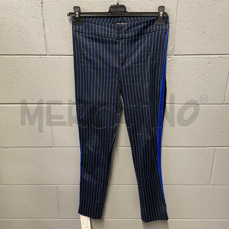 COMPLETO DONNA FLAVIO CASTELLANI NERO RIGHE BLU | Mercatino dell'Usato Corbetta 3