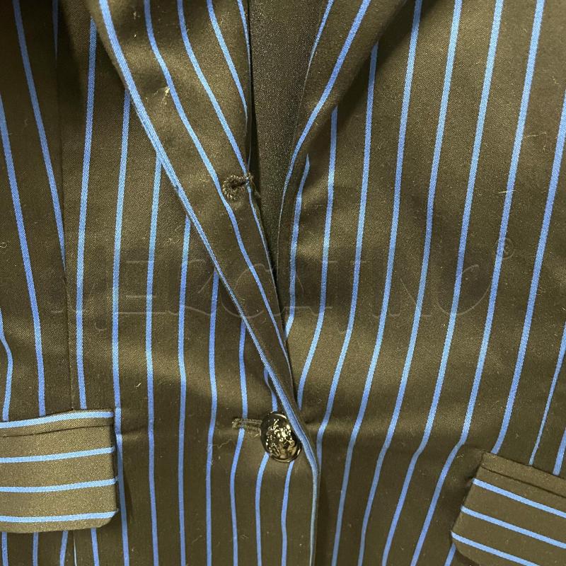 COMPLETO DONNA FLAVIO CASTELLANI NERO RIGHE BLU | Mercatino dell'Usato Corbetta 5