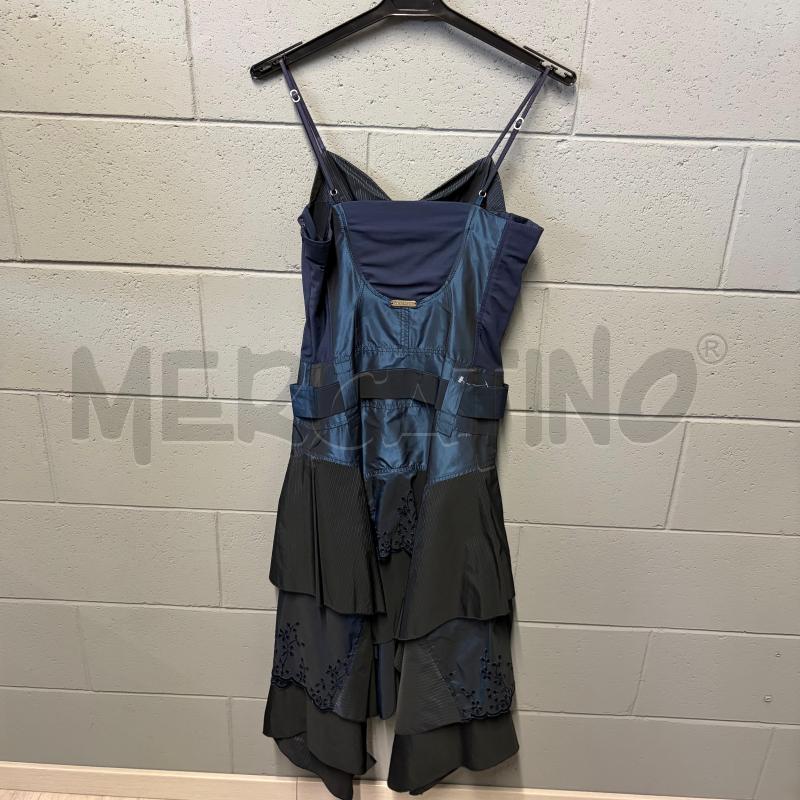 COMPLETO DONNA LE COMPICI BLU CANGIANTE INS RIGHE | Mercatino dell'Usato Corbetta 3