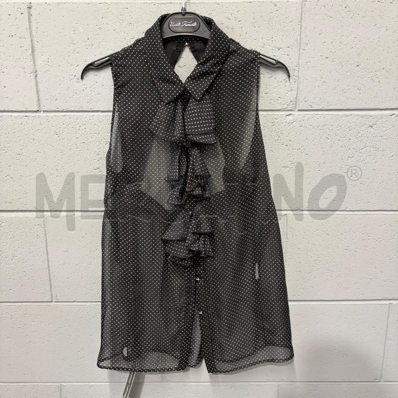 COMPLETO DONNA MANGANO NERO POIS PLISSE' VELATO | Mercatino dell'Usato Corbetta 1