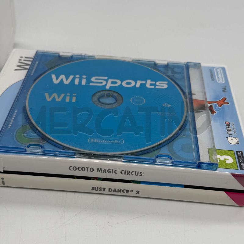 CONSOLLE NINTENDO WII BIANCA COMPLETA + GIOCHI C3710 | Mercatino dell'Usato Corbetta 2