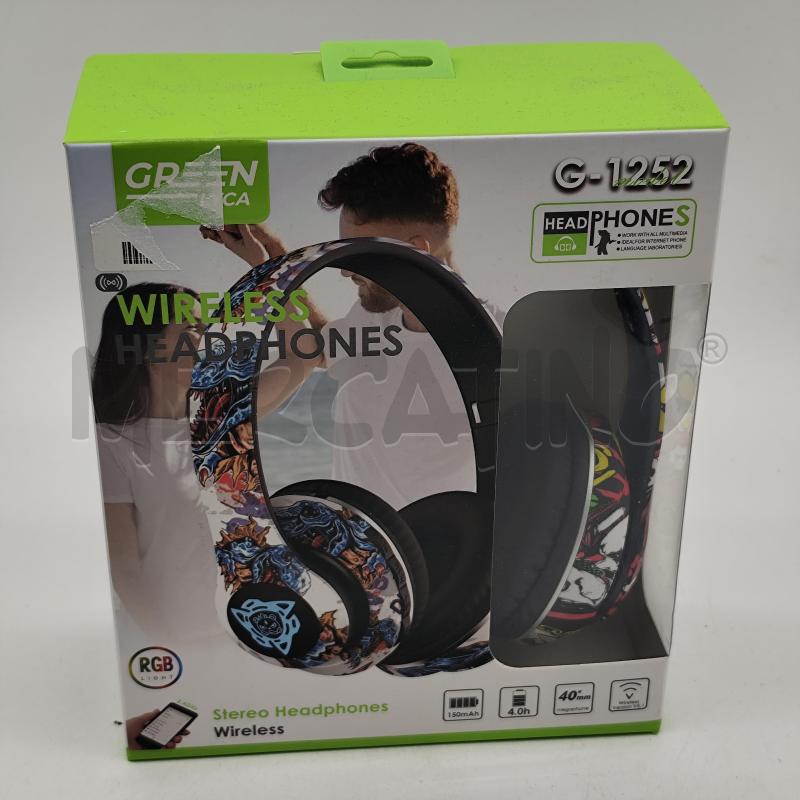 CUFFIE WIRELESS BLUETOOTH GREEN LYCA | Mercatino dell'Usato Corbetta 1