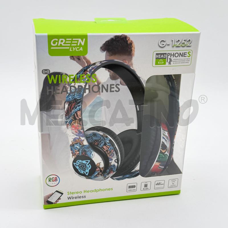 CUFFIE WIRELESS HEADPHONES GREEN LYCA 965 | Mercatino dell'Usato Corbetta 1