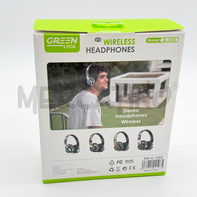 CUFFIE WIRELESS HEADPHONES GREEN LYCA 965 | Mercatino dell'Usato Corbetta 2