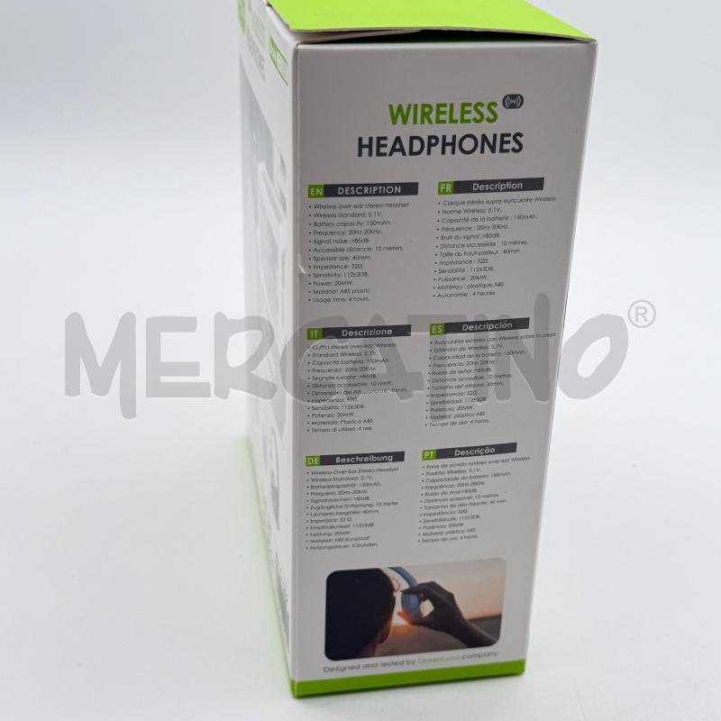 CUFFIE WIRELESS HEADPHONES GREEN LYCA 965 | Mercatino dell'Usato Corbetta 3