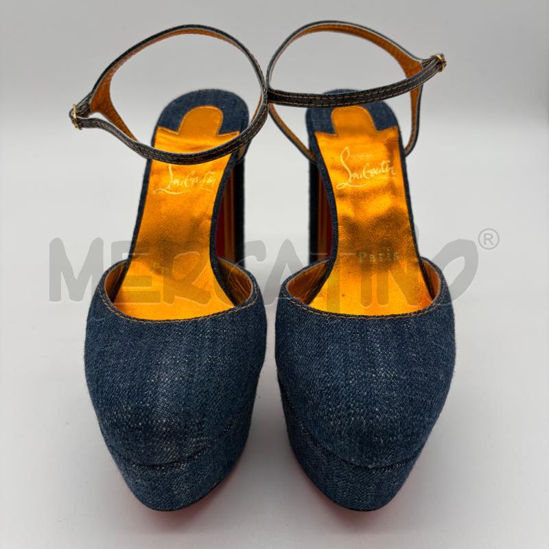 DECOLLETE CHRISTIAN LOUBOUTIN COLUNA DENIM PUMPS 130 | Mercatino dell'Usato Corbetta 2