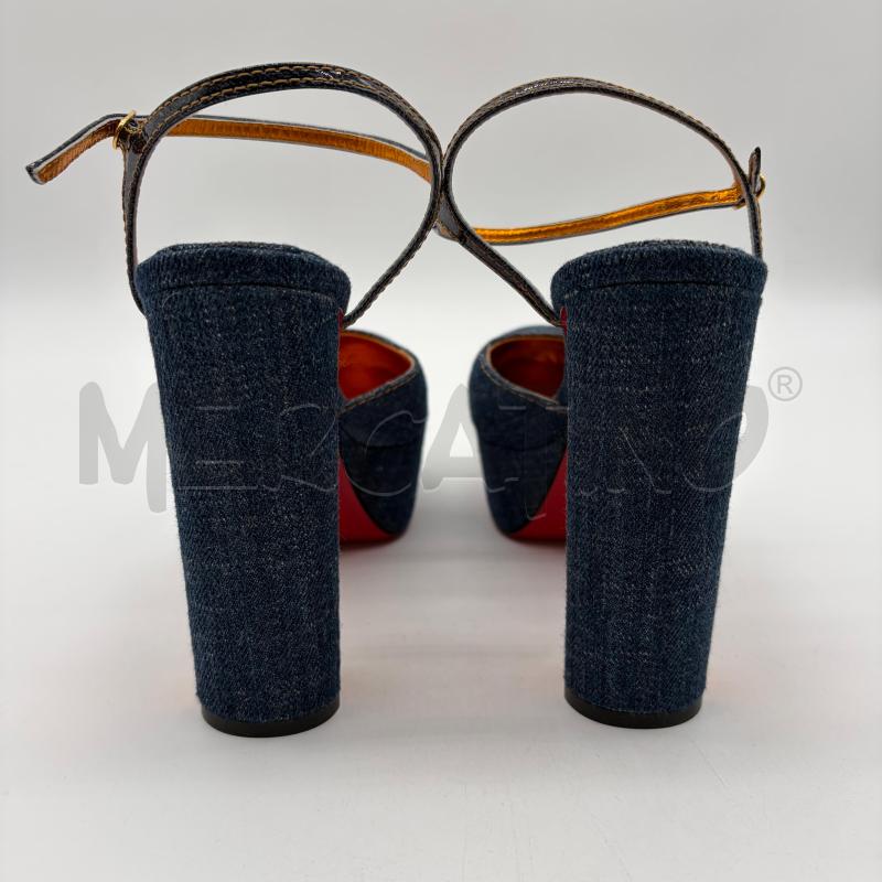 DECOLLETE CHRISTIAN LOUBOUTIN COLUNA DENIM PUMPS 130 | Mercatino dell'Usato Corbetta 3