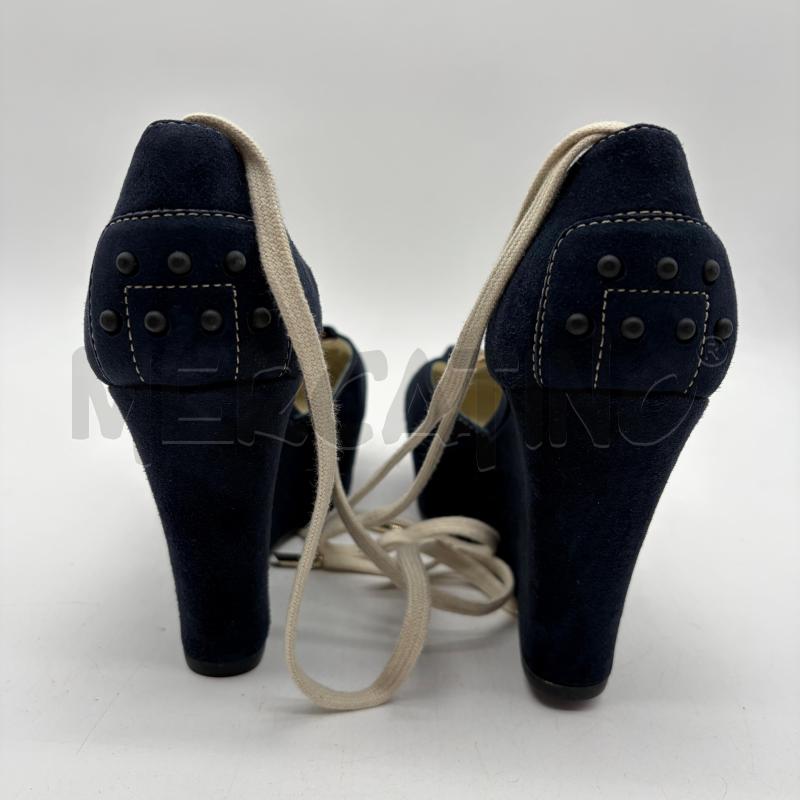 DECOLLETE ZEPPA TOD'S BLU/BIANCO LACCI | Mercatino dell'Usato Corbetta 3