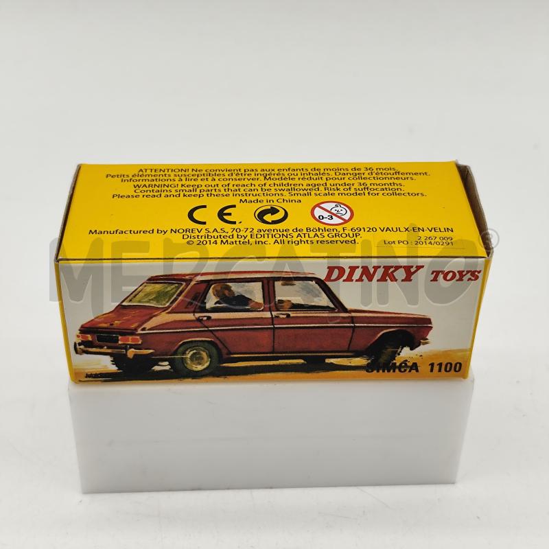 DINKY TOYS 1407 SIMCA 1100 MODELLINO  | Mercatino dell'Usato Corbetta 1