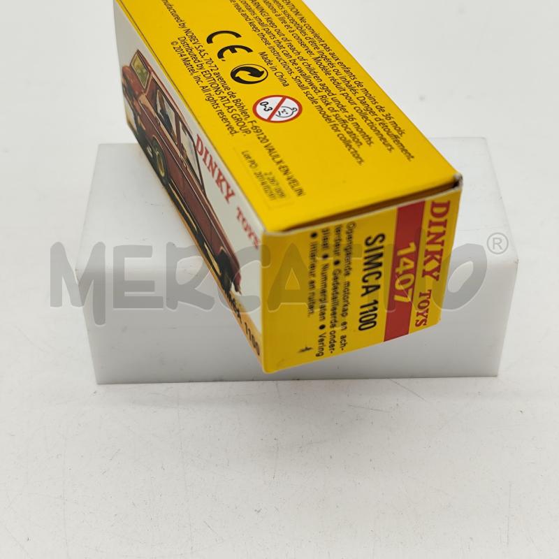 DINKY TOYS 1407 SIMCA 1100 MODELLINO  | Mercatino dell'Usato Corbetta 2