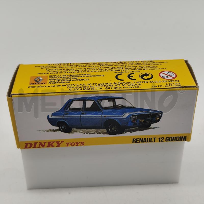 DINKY TOYS 1424 G RENAULT 12 GORDINI MODELLINO  | Mercatino dell'Usato Corbetta 1