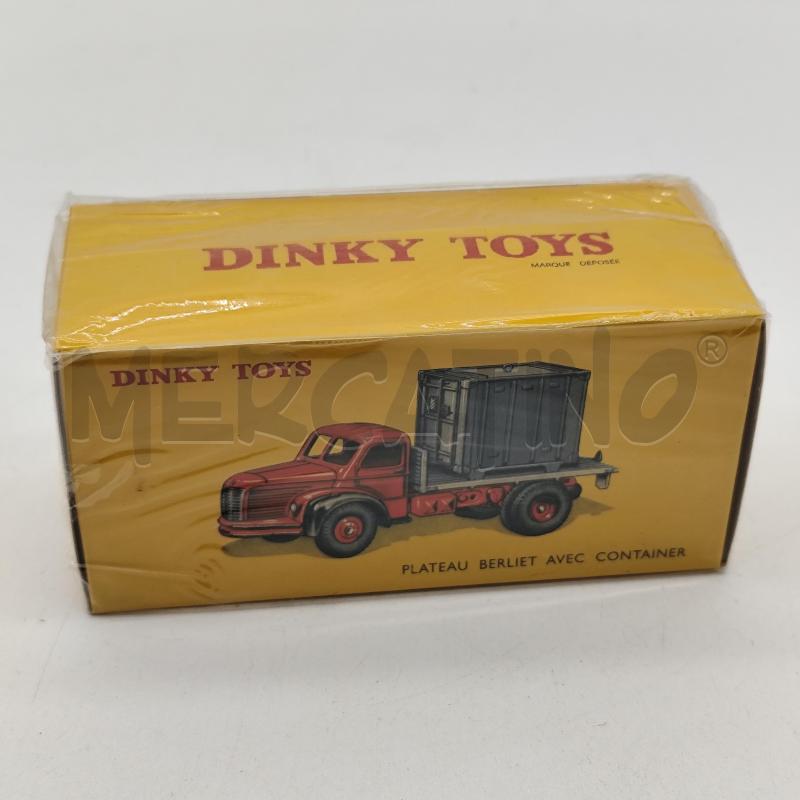 DINKY TOYS 34 B PLATEAU BERLIET AVEC CONTAINER MODELLINO  | Mercatino dell'Usato Corbetta 1