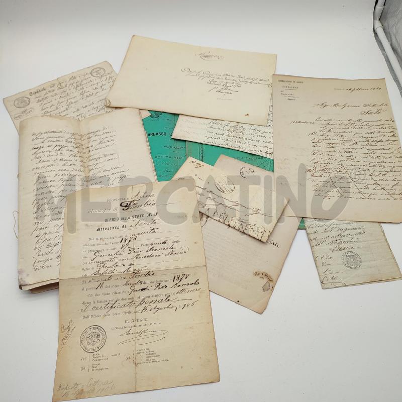 DOCUMENTI VARI ANNO 1800 | Mercatino dell'Usato Corbetta 1